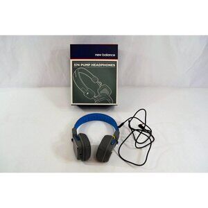 New Balance 574 Pump Headphones Gray On Ear Wireless w/ Earpiece Controls & Box